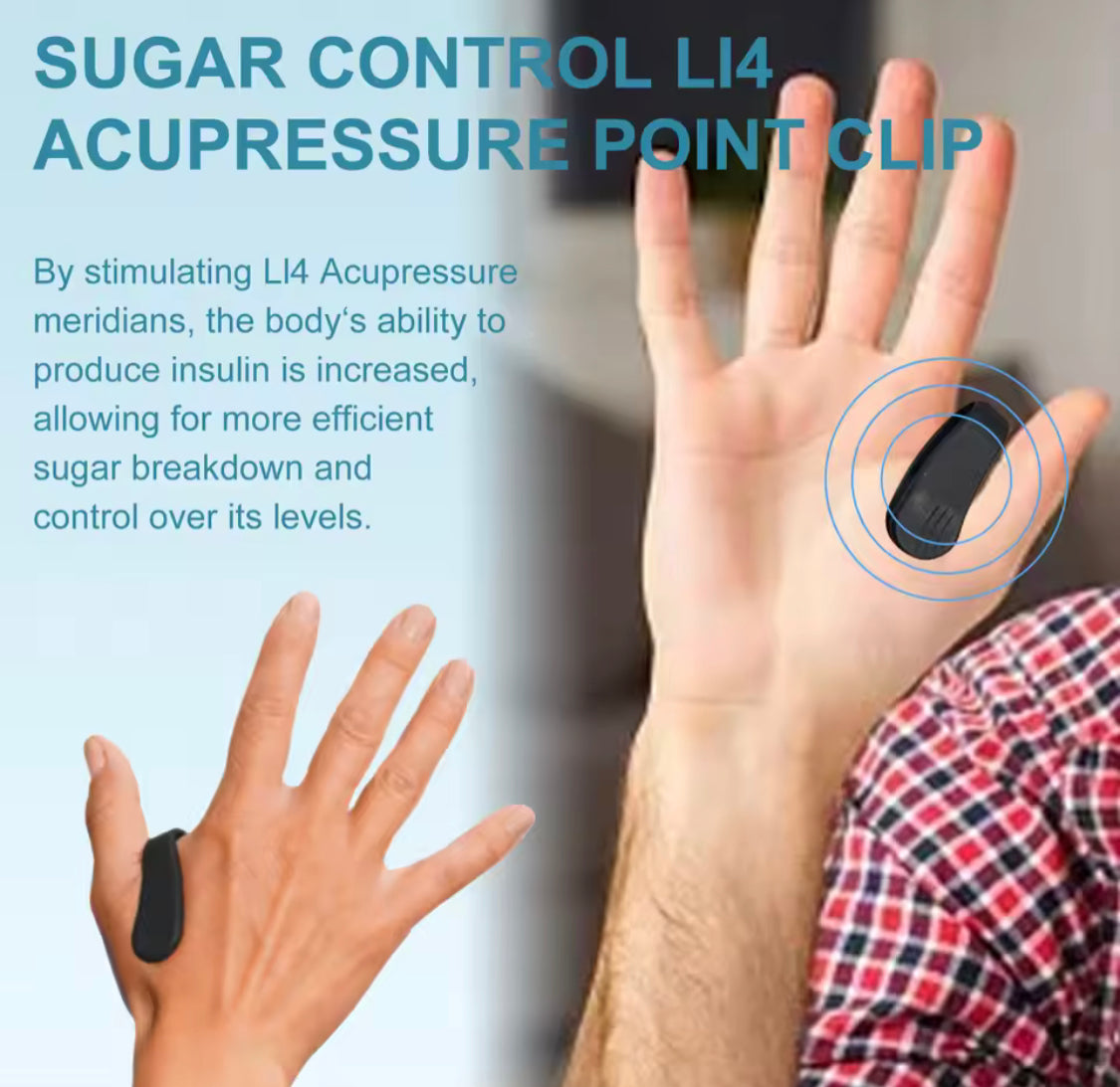 Portable Sugar Control Clip, Diabetes Relief Clip, Sugar Control Acupressure Point Clip, Diabetic Treatment Tool Portable Sugar Control Clip, Diabetes Relief Clip, Sugar Control Acupressure Point Clip, Diabetic Treatment Tool
